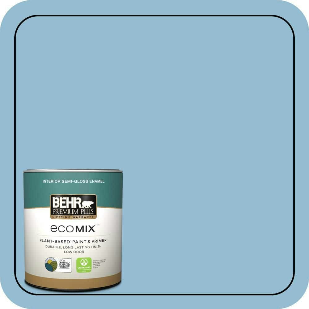 EcoMix M500-3 Blue Chalk Semi-Gloss Interior Paint and Primer 1-Quart: $22.48 EcoMix M500-3 Blue Chalk Semi-Gloss Interior Paint and Primer 1-Quart: $22.48