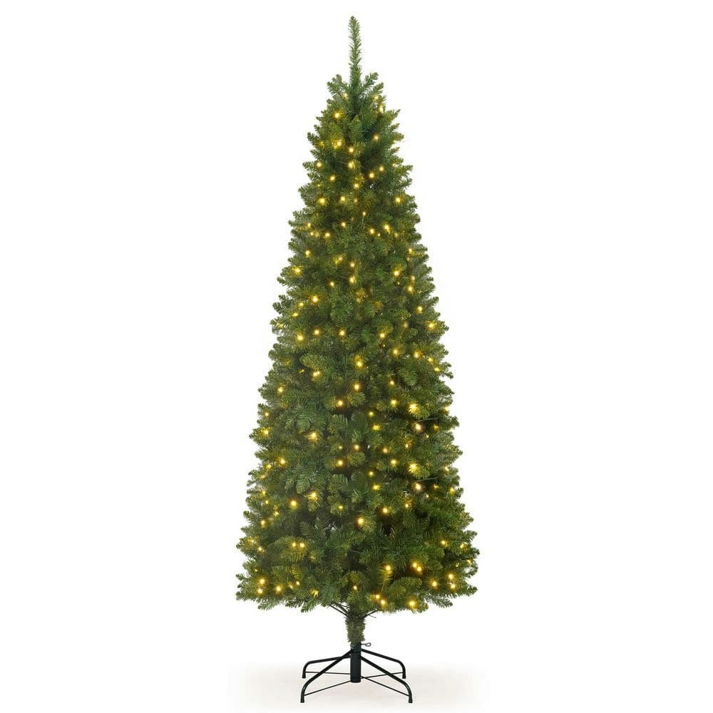7.5-Foot Pre-Lit Slim Fraser Fir Artificial Christmas Tree: $149