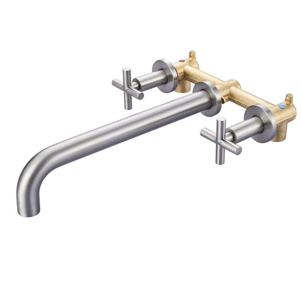 2-Handle Wall-Mount Brass Roman Tub Faucet: $87.81 2-Handle Wall-Mount Brass Roman Tub Faucet: $87.81