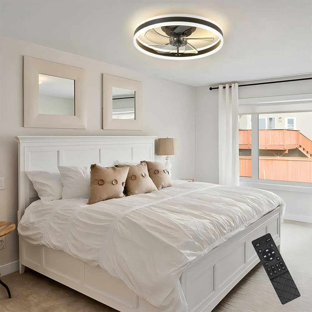 19.7-inch Modern Indoor Acrylic Flush Mount LED Ceiling Fan: $114.27 19.7-inch Modern Indoor Acrylic Flush Mount LED Ceiling Fan: $114.27