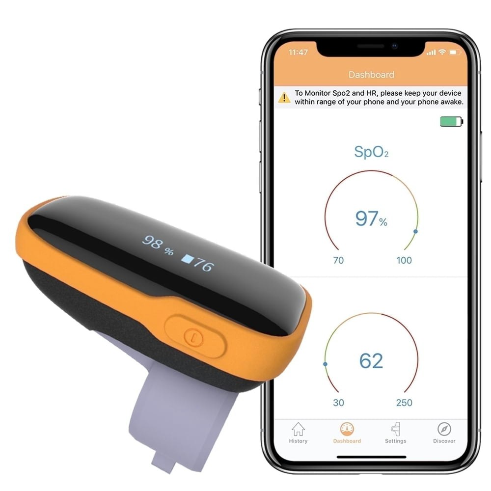 Vibeat Sport WearO2 Wearable Finger Pulse Oximeter: $89.99 Vibeat Sport WearO2 Wearable Finger Pulse Oximeter: $89.99