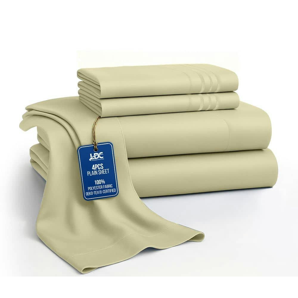 4-Piece King Microfiber Deep Pocket Sheet Set: $24.60