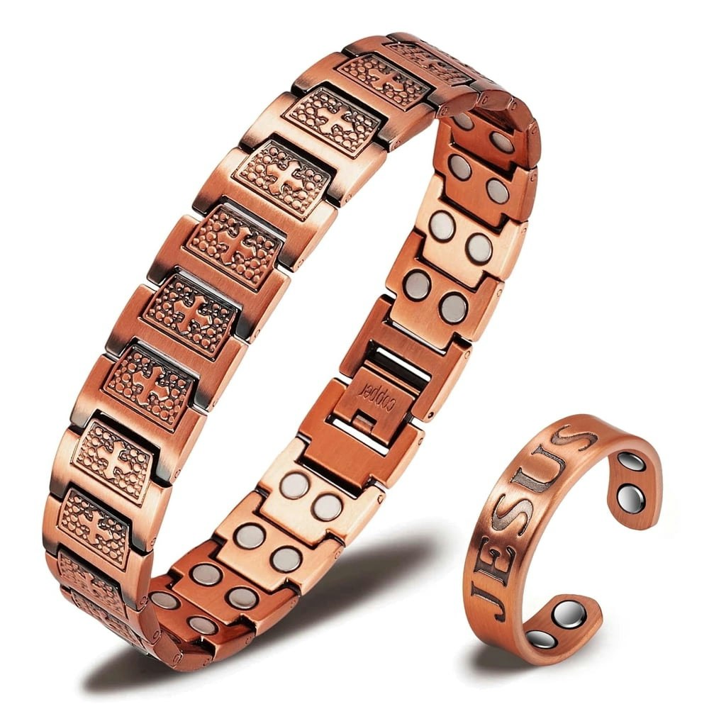 Wollet Copper Cross Magnetic Jewelry Set: $17.97 Wollet Copper Cross Magnetic Jewelry Set: $17.97