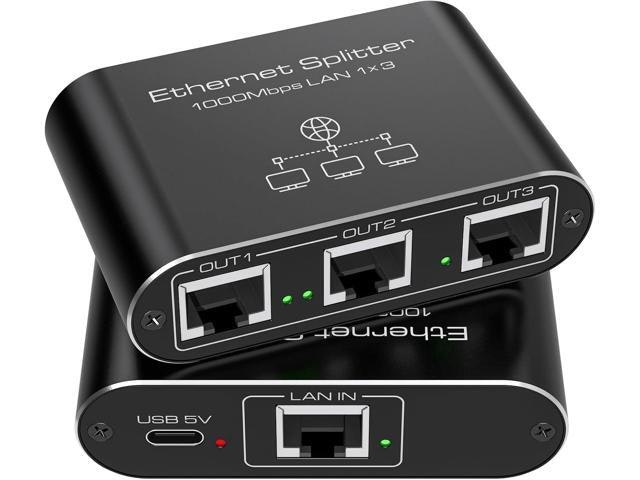 Ethernet 1-to-3 1,000Mbps Network Splitter: $31.49 Ethernet 1-to-3 1,000Mbps Network Splitter: $31.49