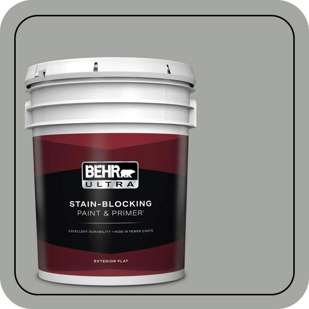 Behr 5-Gallon Sharkskin Flat Exterior Paint and Primer: $273