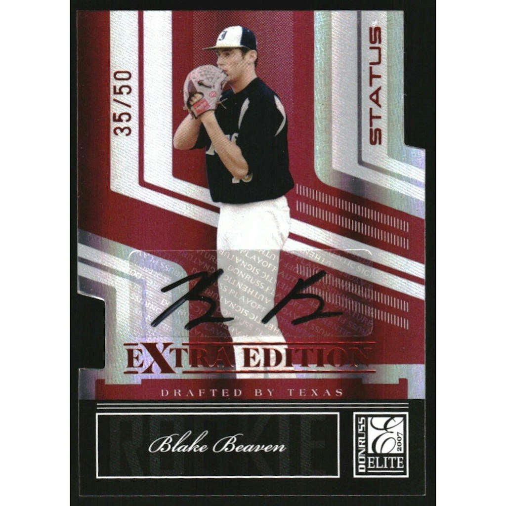 2007 Donruss Elite Extra Edition Blake Beaven Signature Status /50: $20 2007 Donruss Elite Extra Edition Blake Beaven Signature Status /50: $20