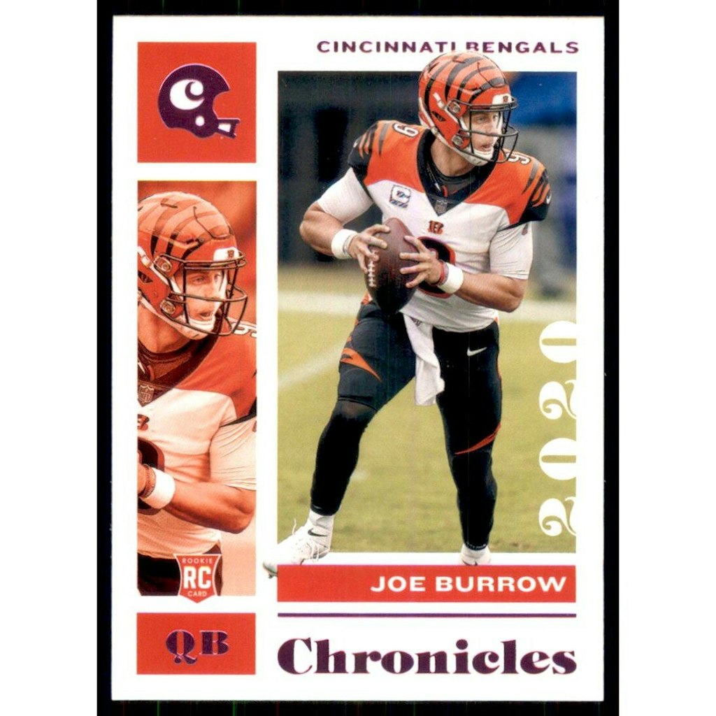 2020 Panini Chronicles Pink Joe Burrow Rookie Card: $14 2020 Panini Chronicles Pink Joe Burrow Rookie Card: $14