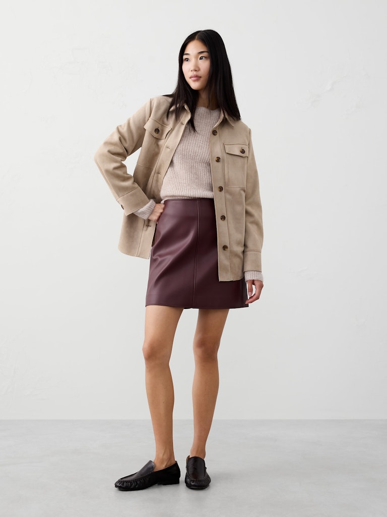 Vegan Leather Mini Skirt: $69.97 Vegan Leather Mini Skirt: $69.97
