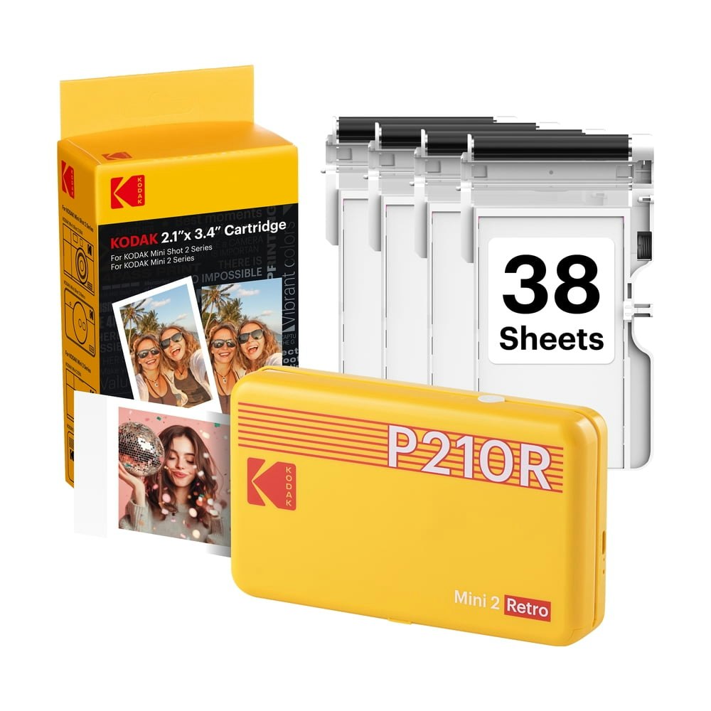 Kodak Mini 2 Retro Portable Photo Printer 38-Sheet Bundle: $79.99 Kodak Mini 2 Retro Portable Photo Printer 38-Sheet Bundle: $79.99