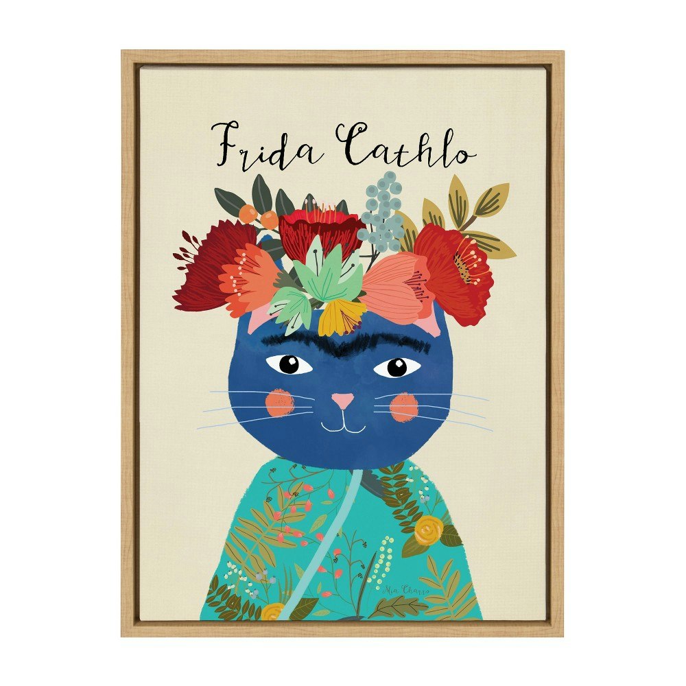 Sylvie Frida Cathlo 18" x 24" Framed Canvas Wall Art: $54.99 Sylvie Frida Cathlo 18" x 24" Framed Canvas Wall Art: $54.99