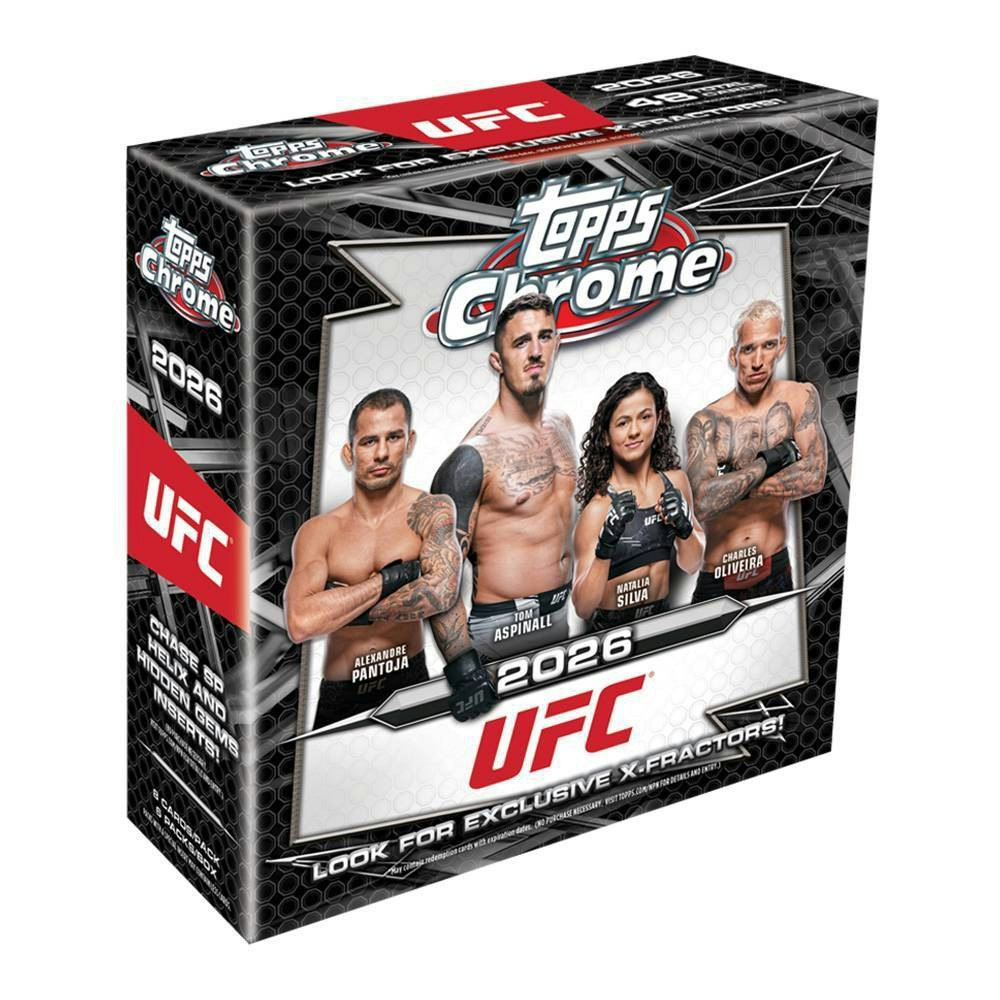 2026 Topps Chrome UFC Trading Card Mega Box: $59.99