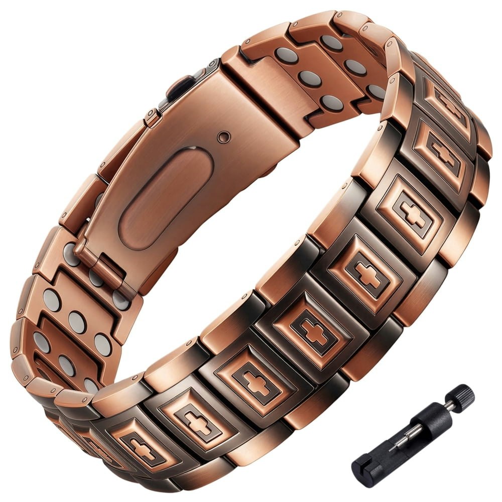 Wollet Copper Magnetic Bracelet for Men: $22.36