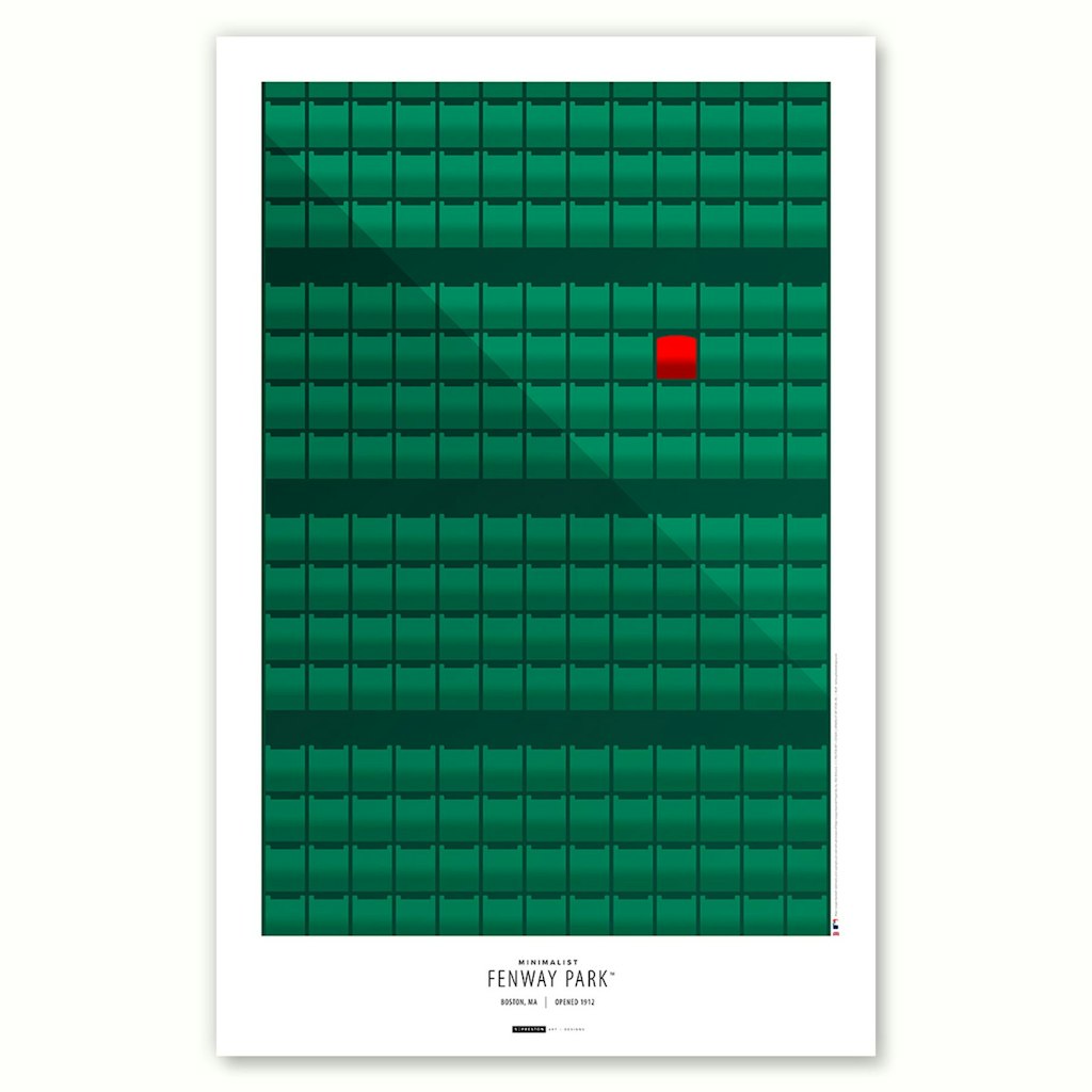 Boston Red Sox Fenway Park 11" x 17" Art Poster: $34.99 Boston Red Sox Fenway Park 11" x 17" Art Poster: $34.99
