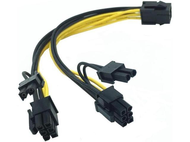 PCIe 6-pin to Dual 8-pin Power Adapter Cable: $12.89 PCIe 6-pin to Dual 8-pin Power Adapter Cable: $12.89