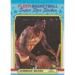 1988-89 Fleer Sticker #11 Dominique Wilkins: $10