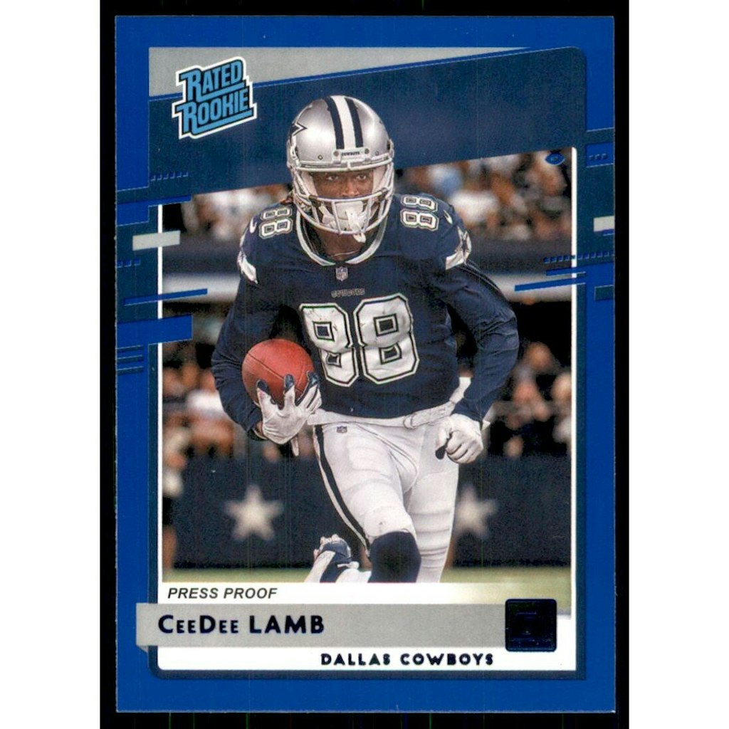2020 Donruss CeeDee Lamb Press Proof Blue Rookie Card: $18 2020 Donruss CeeDee Lamb Press Proof Blue Rookie Card: $18
