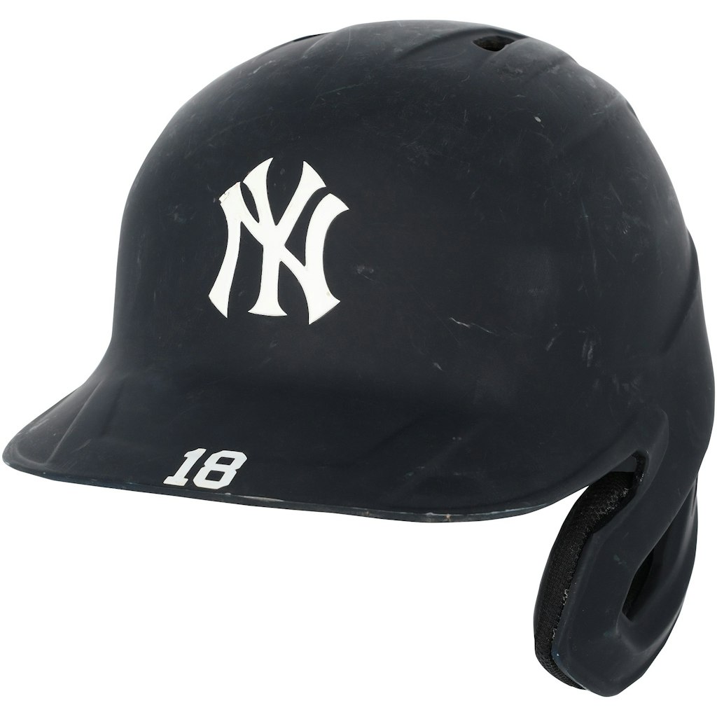 Oswald Peraza New York Yankees Game-Used #18 Batting Helmet: $299.99