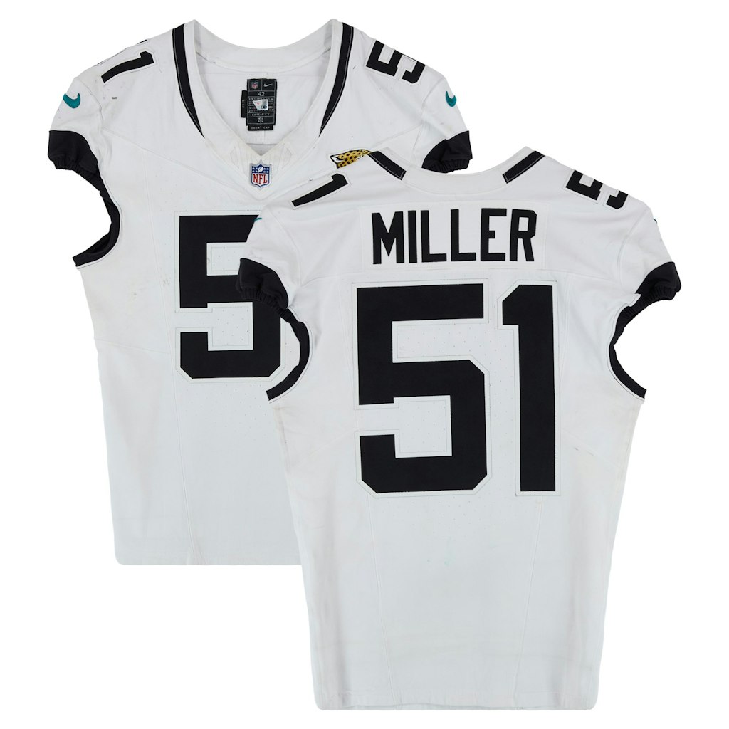 Ventrell Miller Jacksonville Jaguars Game-Used Nike Jersey: $699.99