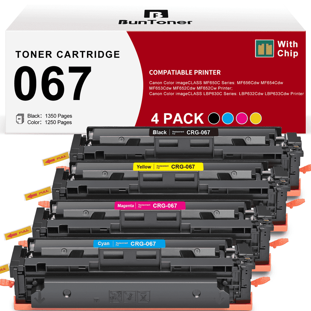 Canon 067 Toner Cartridge 4-Pack: $43.68
