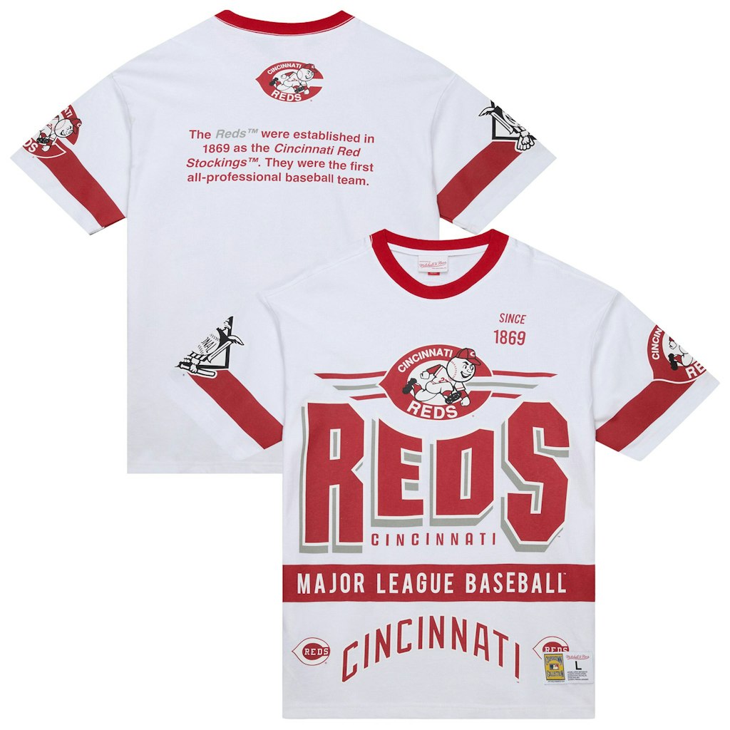 Mitchell & Ness Cincinnati Reds Cooperstown Collection Team Origins T-Shirt: $44.99 Mitchell & Ness Cincinnati Reds Cooperstown Collection Team Origins T-Shirt: $44.99