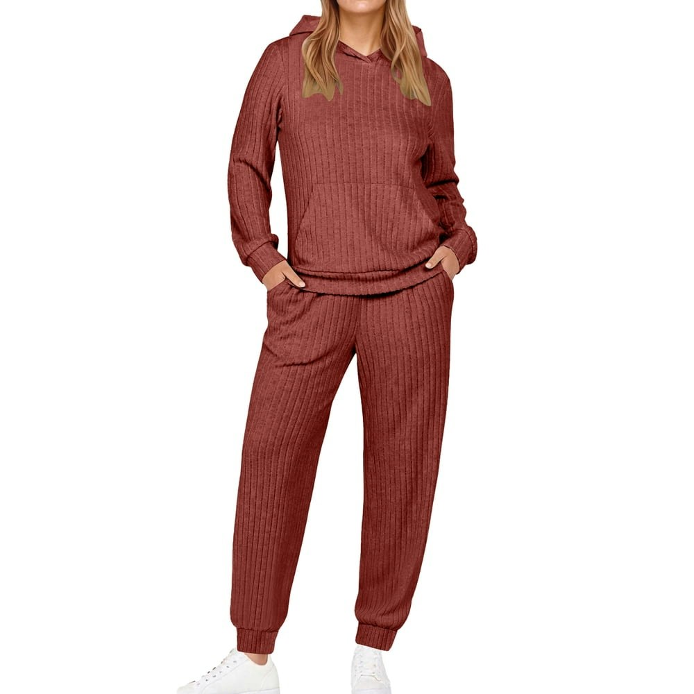 Uvn Two Piece Long Sleeve Hoodie and Pants Lounge Set: $22.99