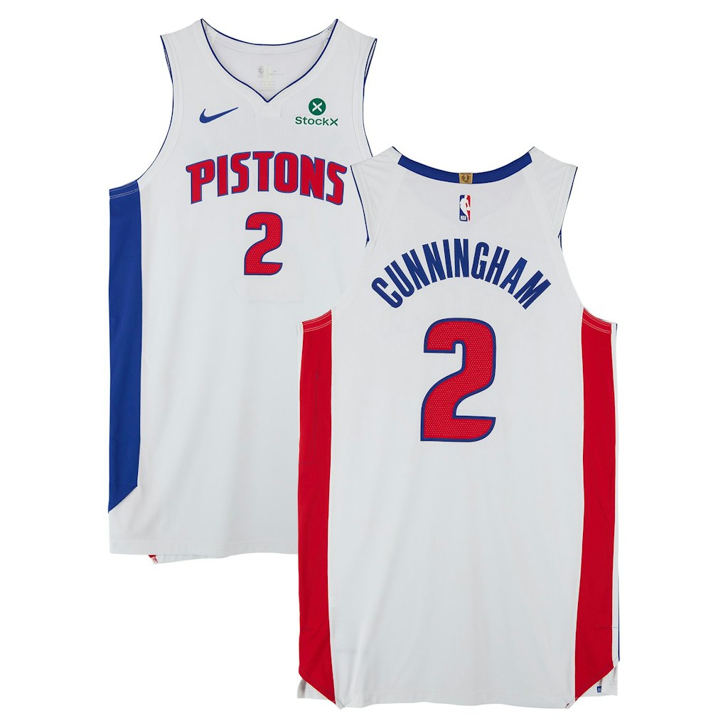 Cade Cunningham Detroit Pistons Game-Used #2 White Nike Jersey: $9,999.99 Cade Cunningham Detroit Pistons Game-Used #2 White Nike Jersey: $9,999.99