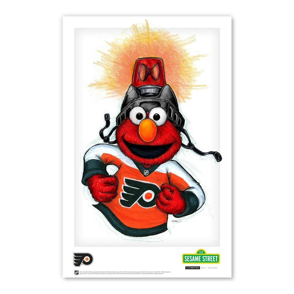 Elmo Philadelphia Flyers 11" x 17" Poster Print: $49.99 Elmo Philadelphia Flyers 11" x 17" Poster Print: $49.99