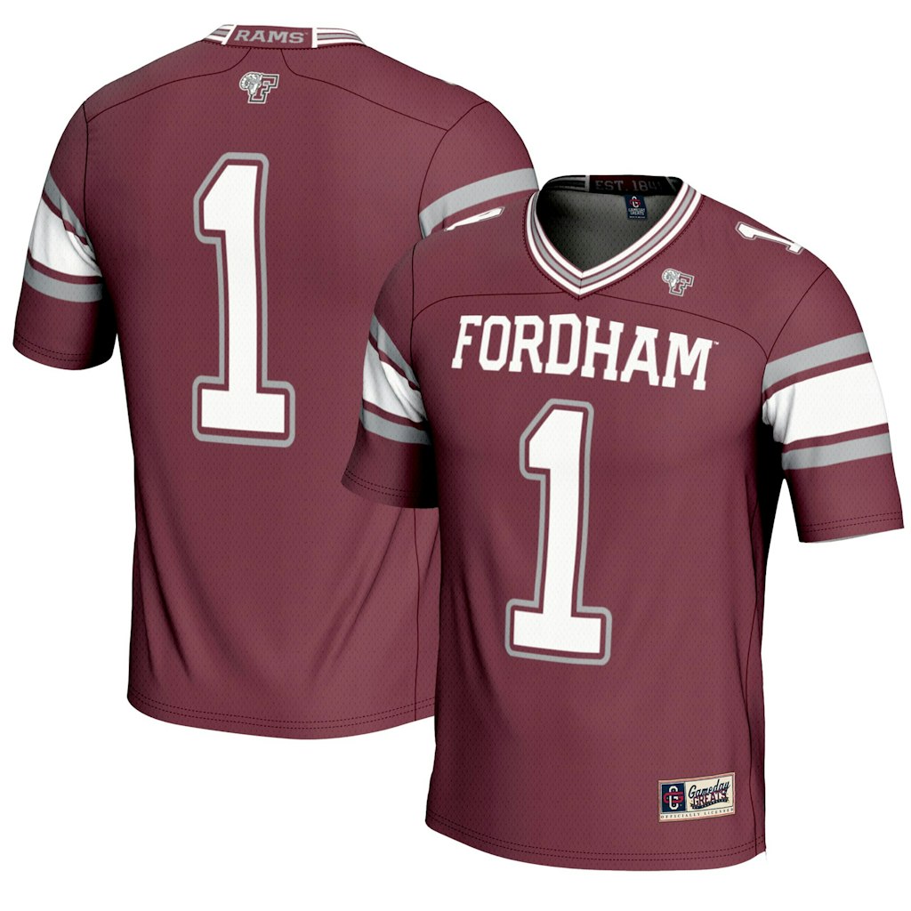 Fordham Rams #1 Maroon Football Jersey: $67.49 Fordham Rams #1 Maroon Football Jersey: $67.49