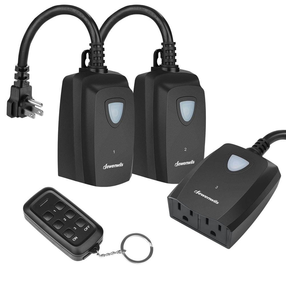 Dewenwils 15A Remote Control Outdoor Outlet: $26.99 Dewenwils 15A Remote Control Outdoor Outlet: $26.99