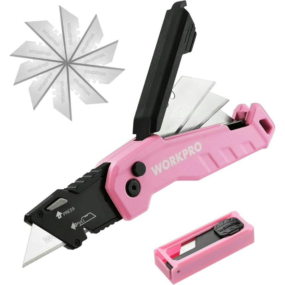 Workpro Folding Utility Knife 13-Blade Set: $12.99 Workpro Folding Utility Knife 13-Blade Set: $12.99