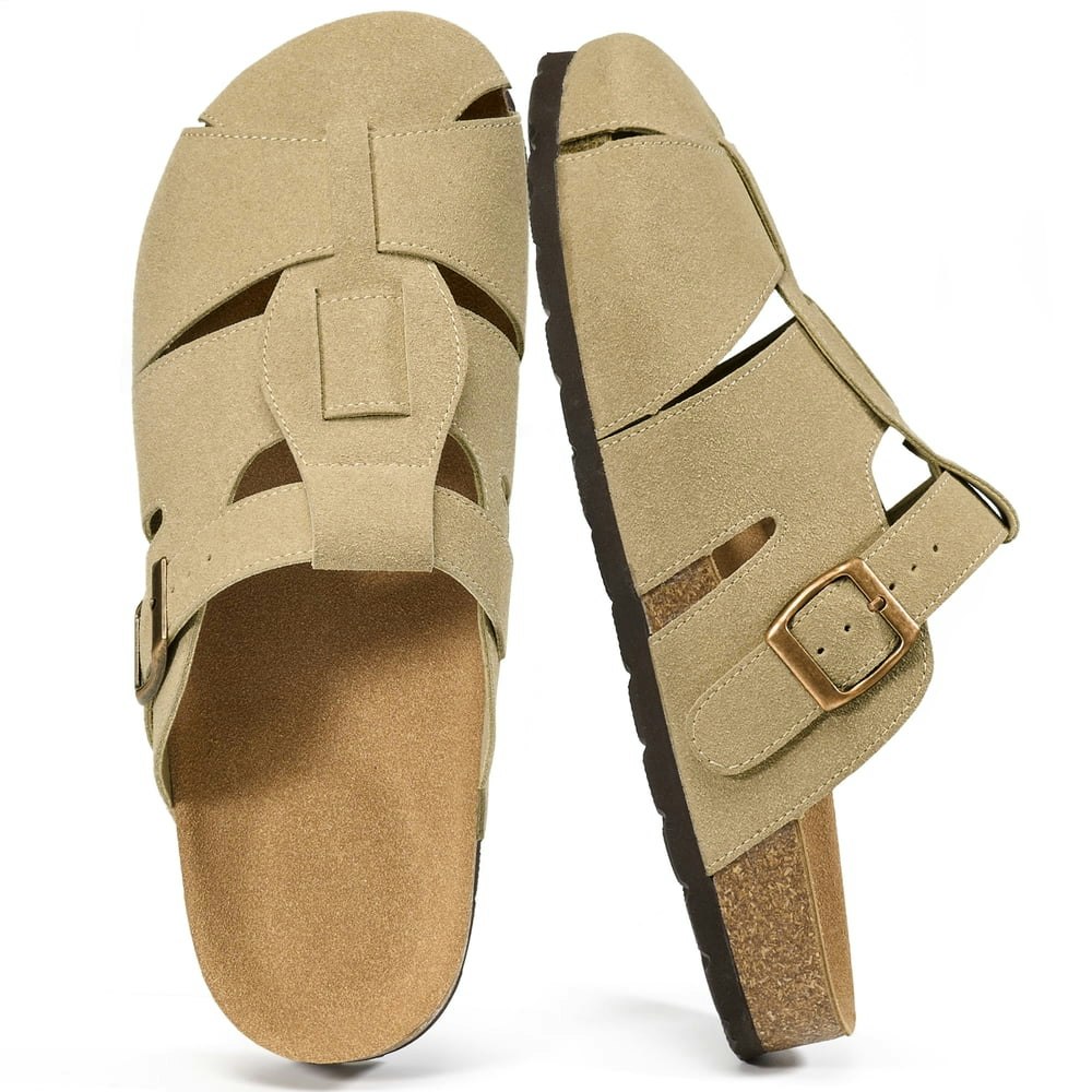Ecetana Women's Closed Toe Cork Footbed Sandals: $19.99 Ecetana Women's Closed Toe Cork Footbed Sandals: $19.99