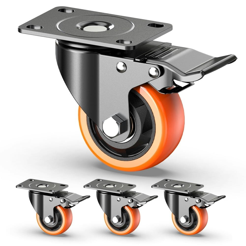Holkie 3-inch Swivel Caster Wheels 4-Pack: $19.99
