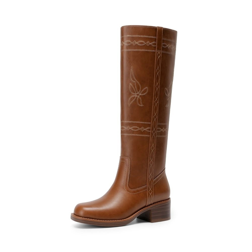 Dream Pairs Women's Knee-High Western Cowboy Boots: $39.99 Dream Pairs Women's Knee-High Western Cowboy Boots: $39.99