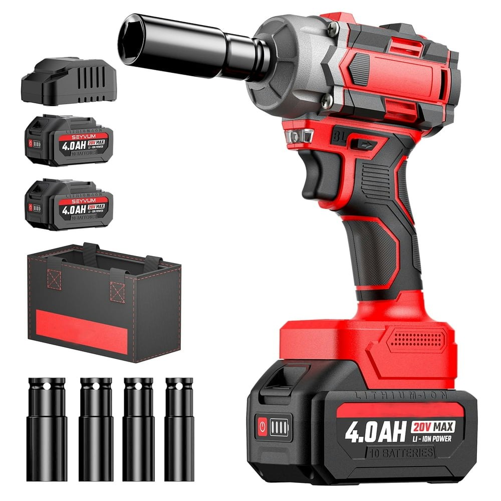 20V Brushless Cordless 1/2" Impact Wrench Kit: $59.99