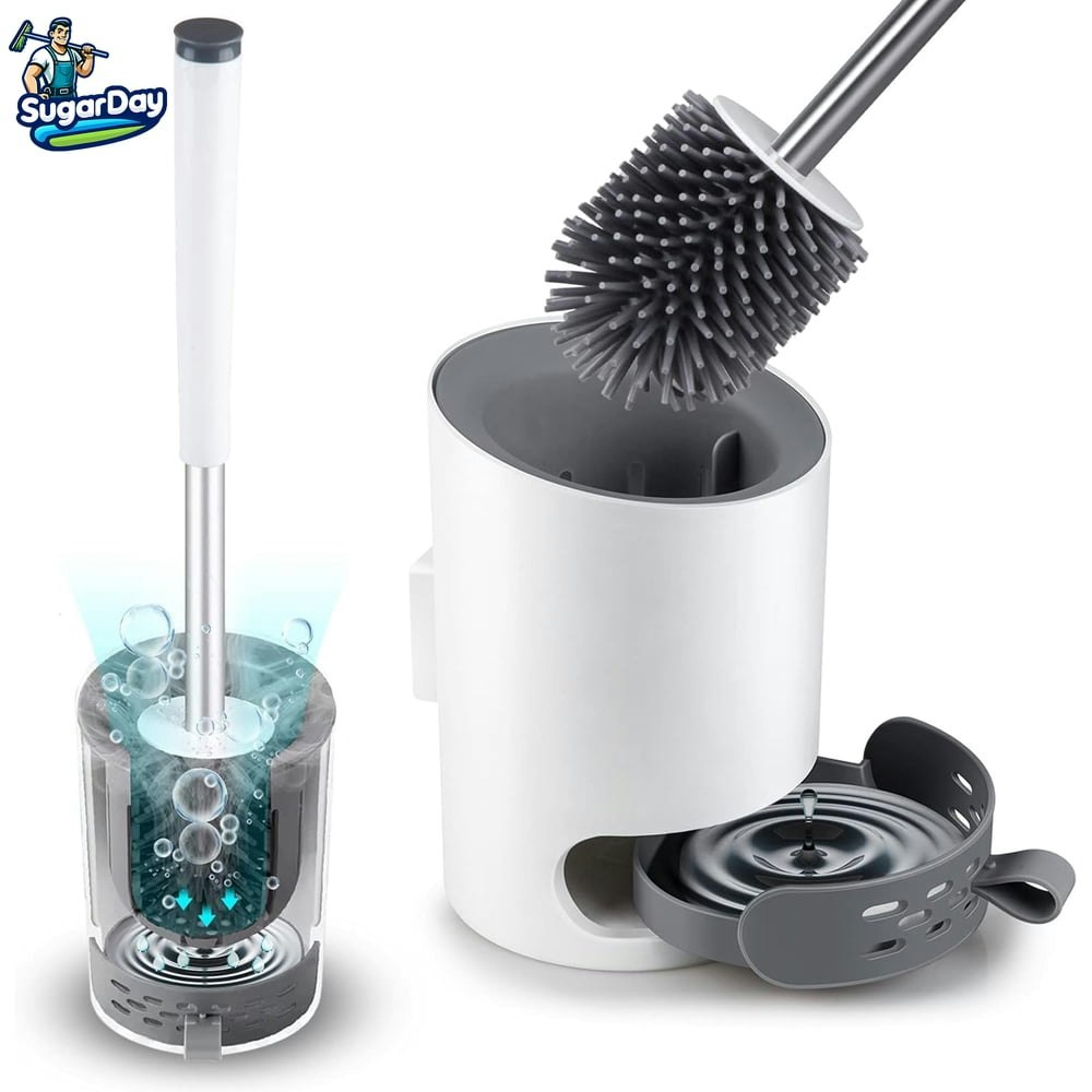 Sugarday Toilet Bowl Brush and Plunger Set: $12.99 Sugarday Toilet Bowl Brush and Plunger Set: $12.99