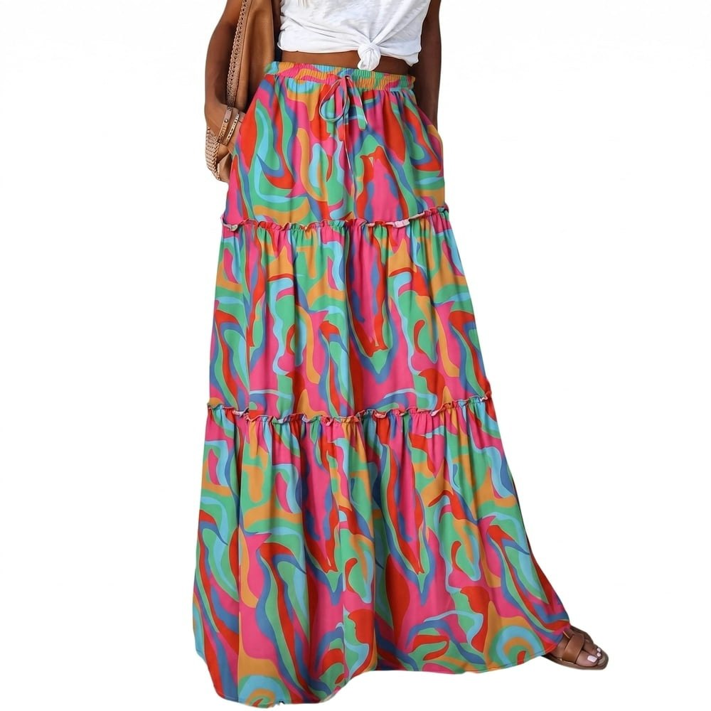Whoinshop Women's High Waist Boho Maxi Skirt: $29.99 Whoinshop Women's High Waist Boho Maxi Skirt: $29.99