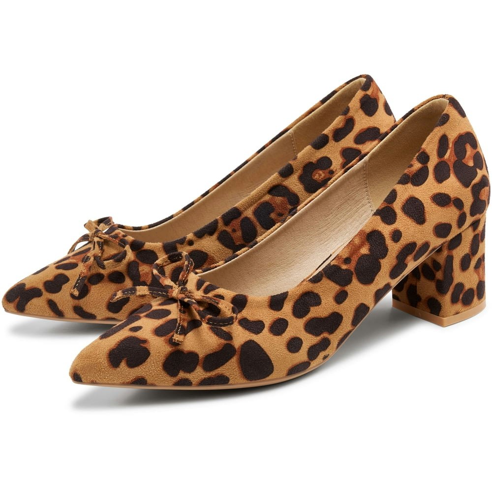 Ecetana Women's Closed-Toe Chunky Heel Pumps: $19.99