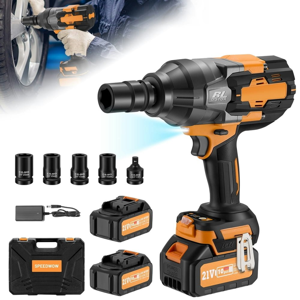 3/4-inch 1,328 Ft-lbs Brushless Cordless Impact Wrench 2-Battery Kit: $90.23 3/4-inch 1,328 Ft-lbs Brushless Cordless Impact Wrench 2-Battery Kit: $90.23