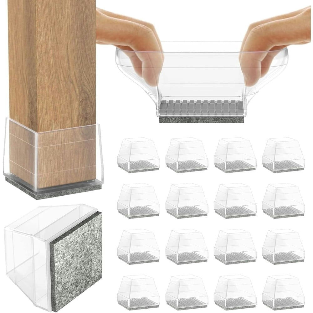 CHWM Square Furniture Leg Floor Protectors 16-Pack: $12.99 CHWM Square Furniture Leg Floor Protectors 16-Pack: $12.99