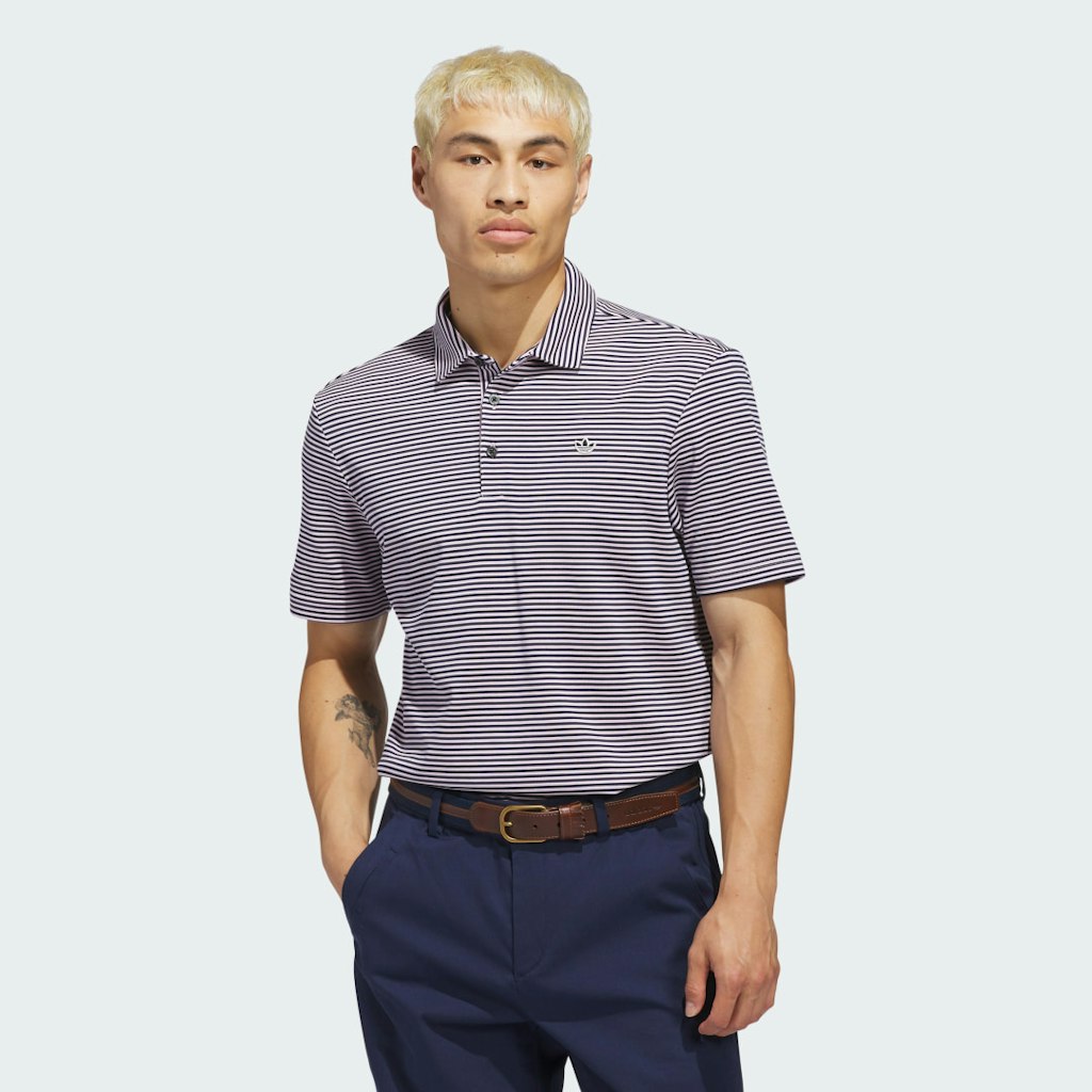 Stripe Pique Polo: $110