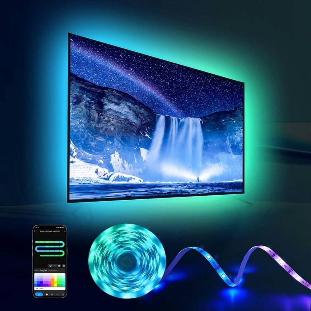 Sunlinkco 26.25-Foot RGB+IC TV LED Light Strip: $19.98 Sunlinkco 26.25-Foot RGB+IC TV LED Light Strip: $19.98