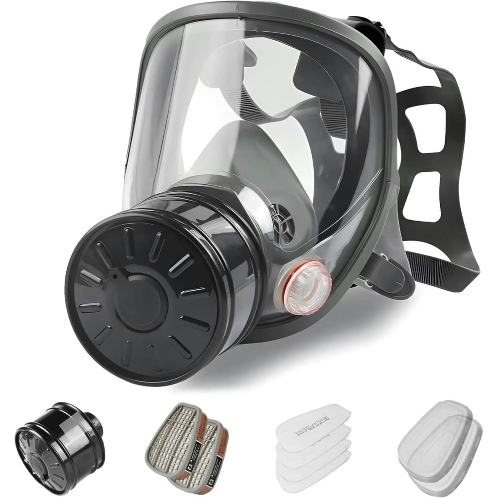 Wakyflx Full Face Reusable Gas Mask with 40mm Filter: $24.29 Wakyflx Full Face Reusable Gas Mask with 40mm Filter: $24.29