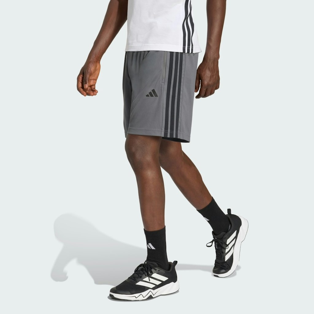 Adidas 3-Stripes Pique 9-Inch Shorts: $35