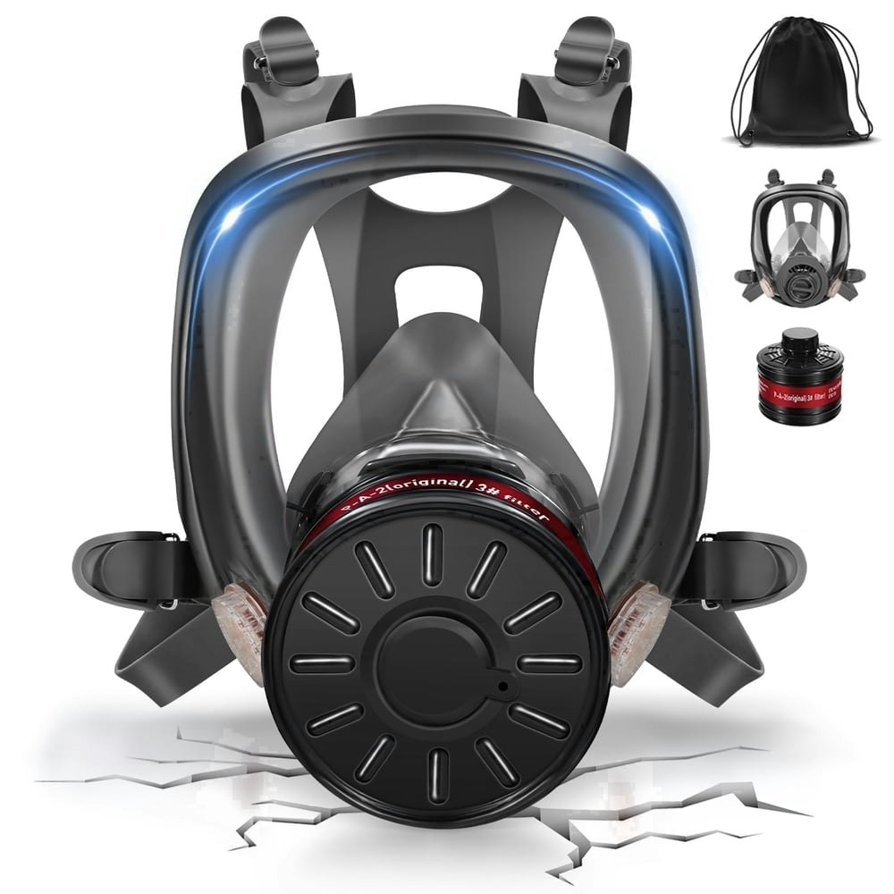 Full Face Gas Mask with 40mm Activated Carbon Filter: $24.99 Full Face Gas Mask with 40mm Activated Carbon Filter: $24.99