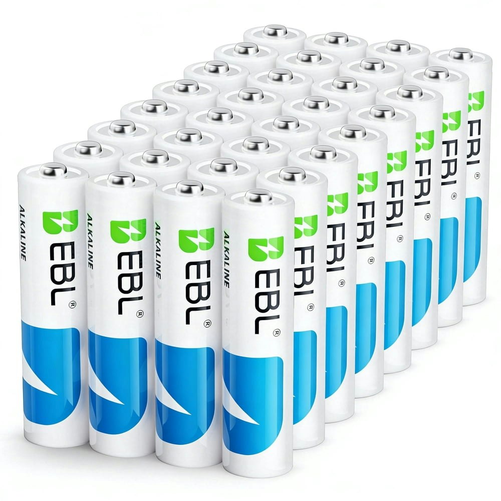 EBL AAA Alkaline Batteries 32-Pack: $10.14