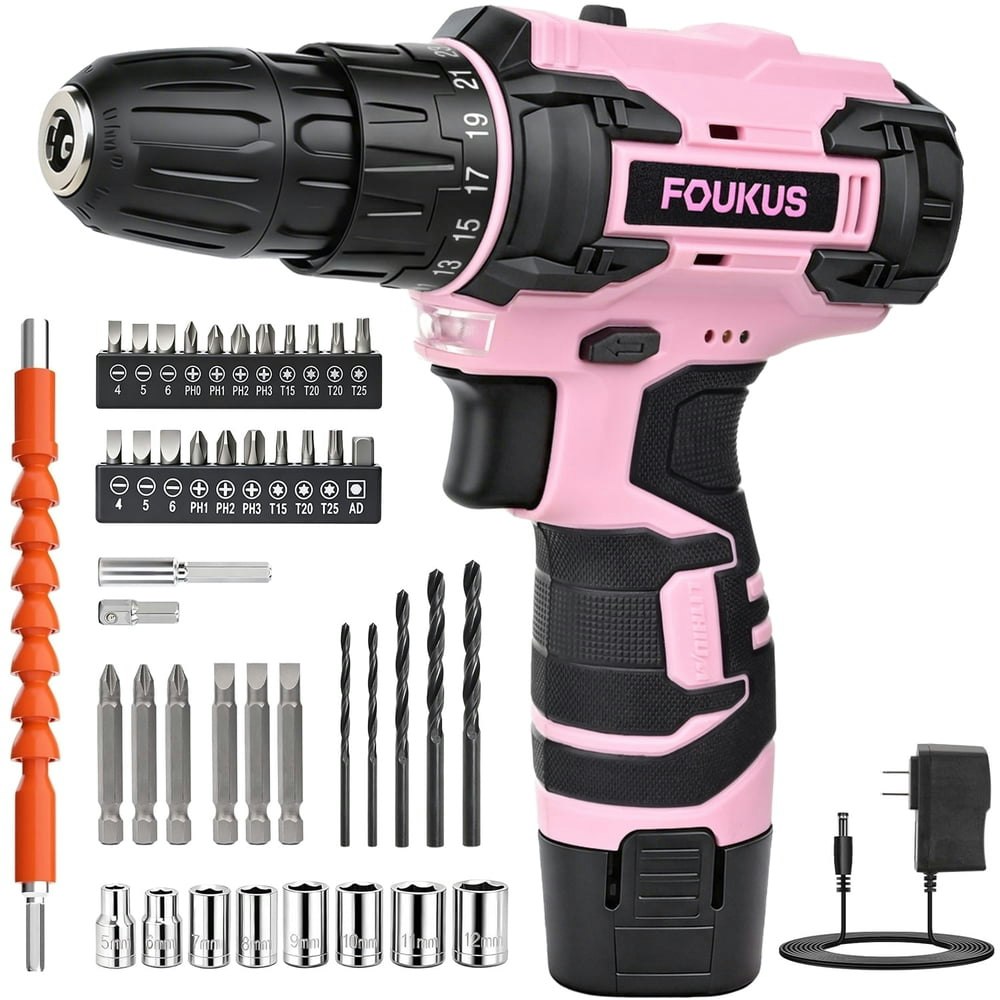 Foukus Cordless 35Nm Drill Driver Kit: $23.99 Foukus Cordless 35Nm Drill Driver Kit: $23.99