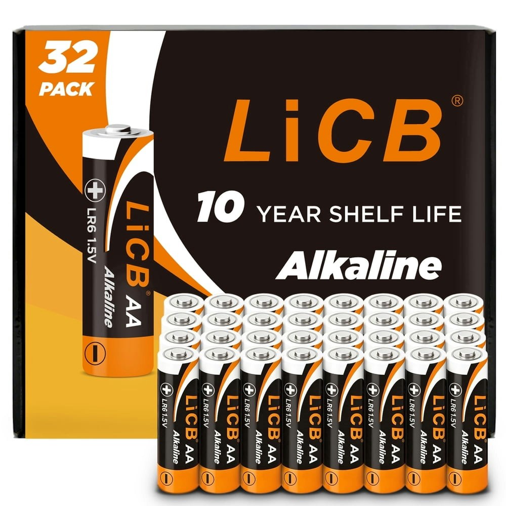 LiCB AA Alkaline Batteries 32-Pack: $14.59 LiCB AA Alkaline Batteries 32-Pack: $14.59