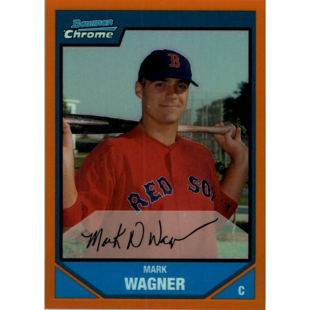 2007 Bowman Chrome Prospects Mark Wagner Orange Refractor Card: $27 2007 Bowman Chrome Prospects Mark Wagner Orange Refractor Card: $27
