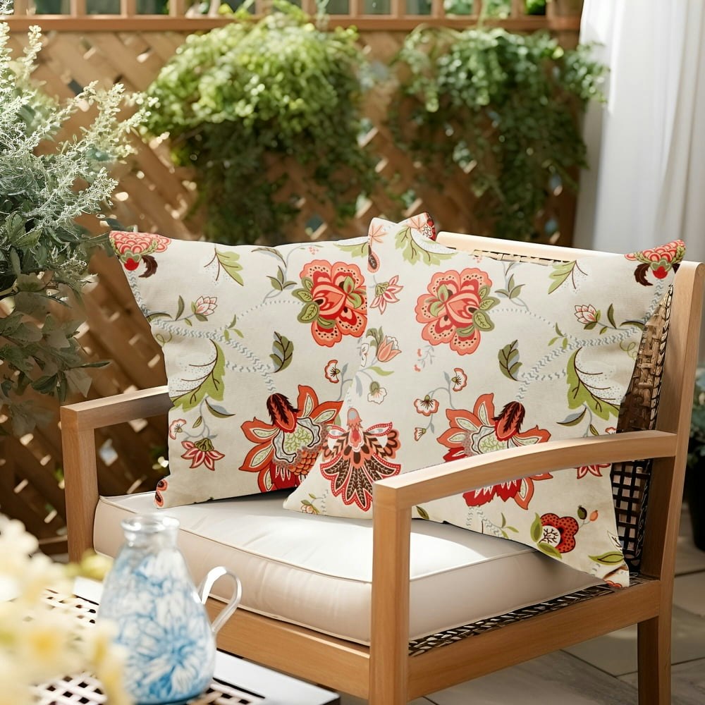 Unikome 18x18-Inch Waterproof Floral Throw Pillow 2-Pack: $17.99 Unikome 18x18-Inch Waterproof Floral Throw Pillow 2-Pack: $17.99