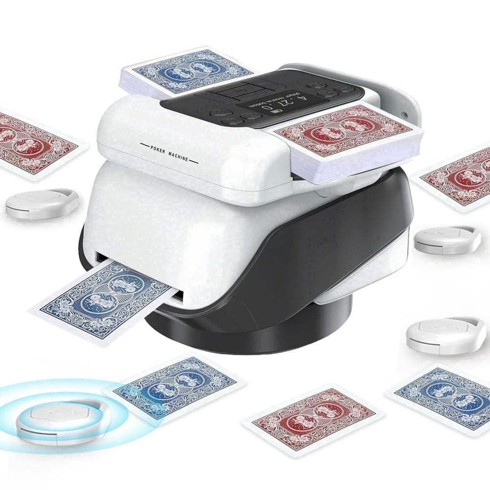 Gijjgole 2-in-1 Automatic Card Shuffler and Dealer Machine: $98.99 Gijjgole 2-in-1 Automatic Card Shuffler and Dealer Machine: $98.99